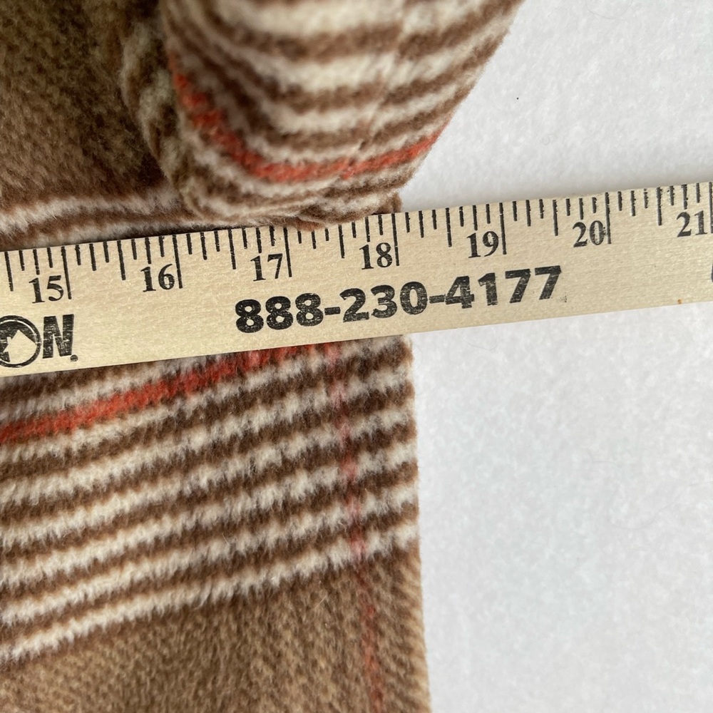 Evereve Brown Plaid Pea Coat XS - Picture 8 of 11